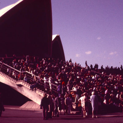 Crowds at Sydney Opera House